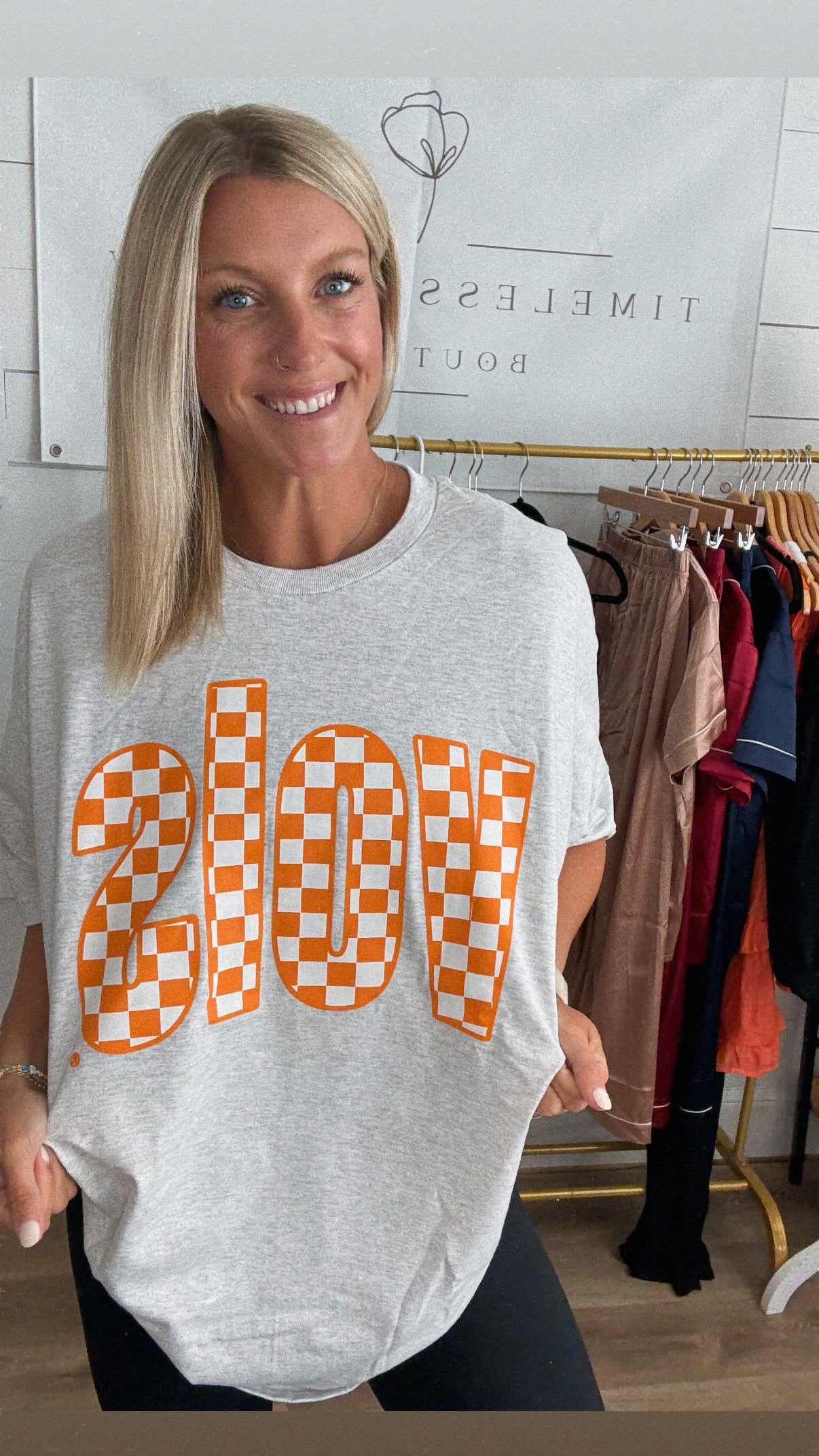 CheckerBoard VOLS Tee (Oversized)
