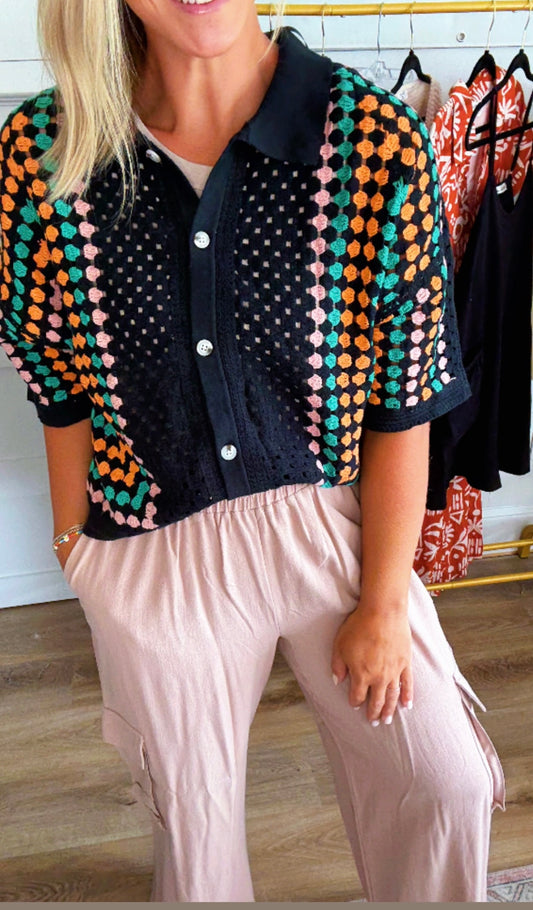 Sunset Stitch Top