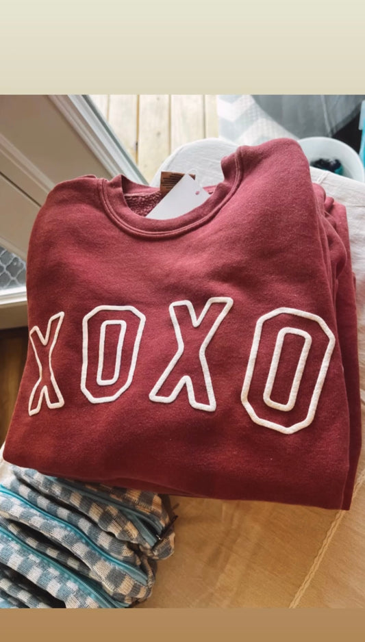 XOXO Mineral Wash Sweatshirt