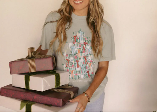Tinsel Tree Christmas Tee