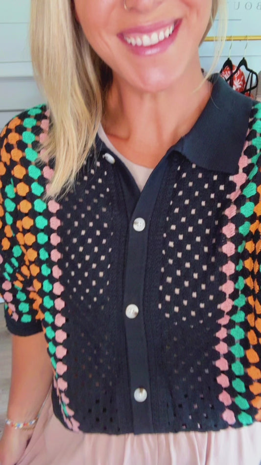 Sunset Stitch Top
