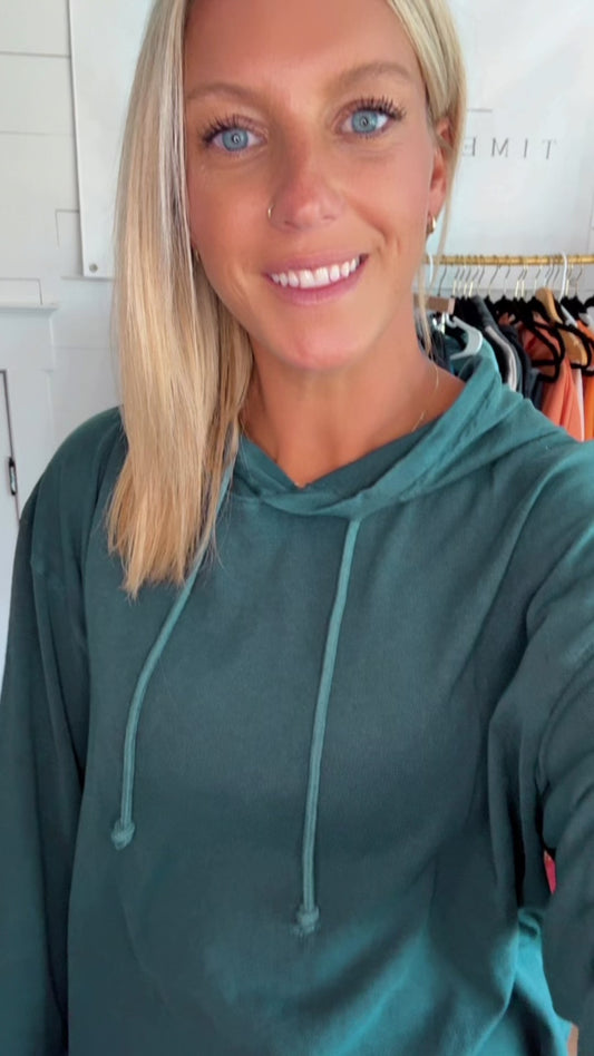 Emerald Long Sleeve Hoodie